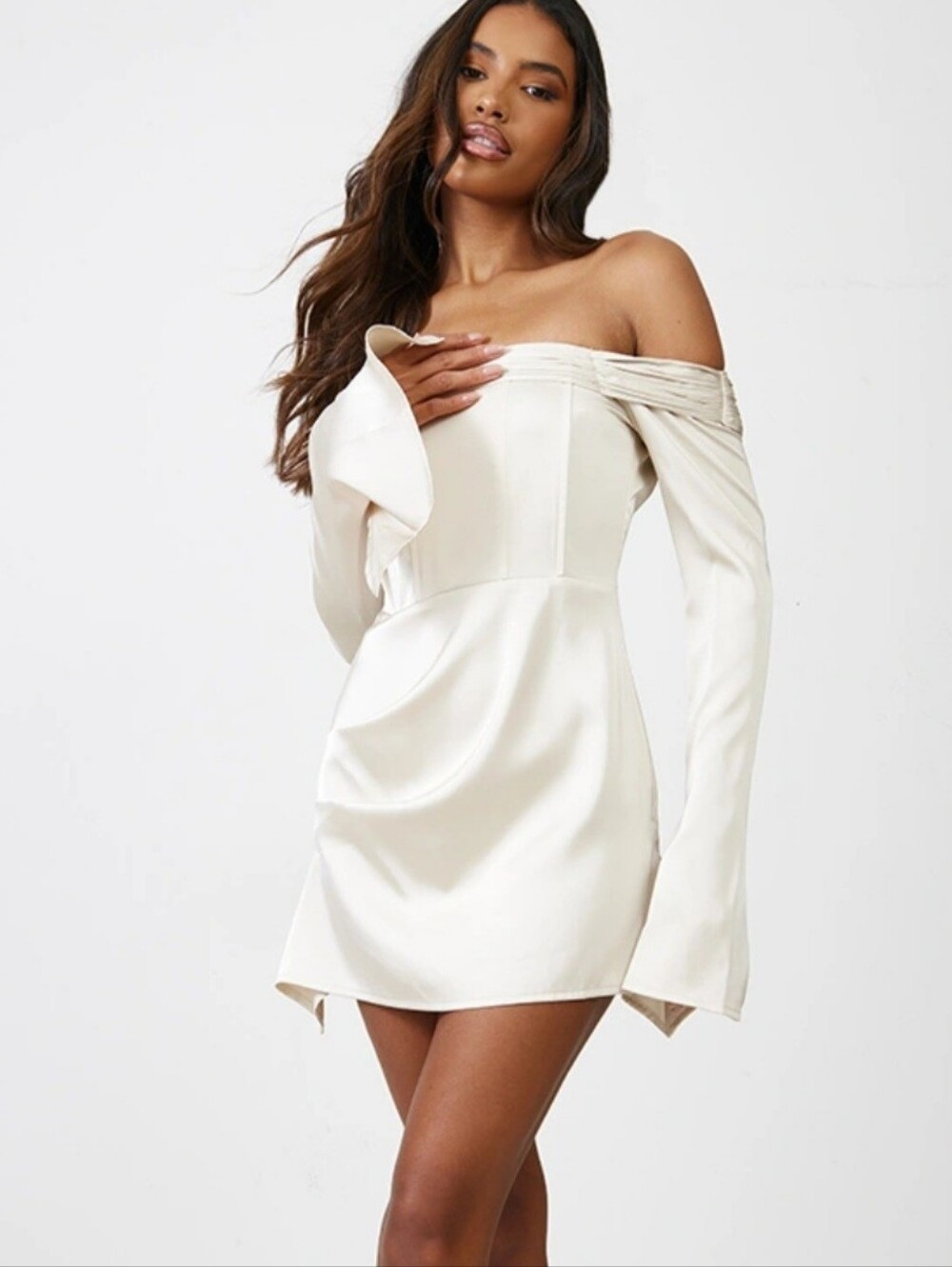 Pretty Little Thing Off The Shoulder Dress